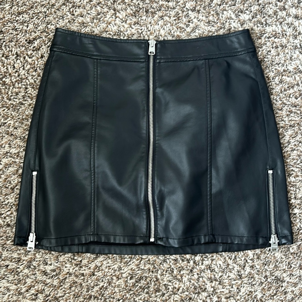 Express Leather Skirt